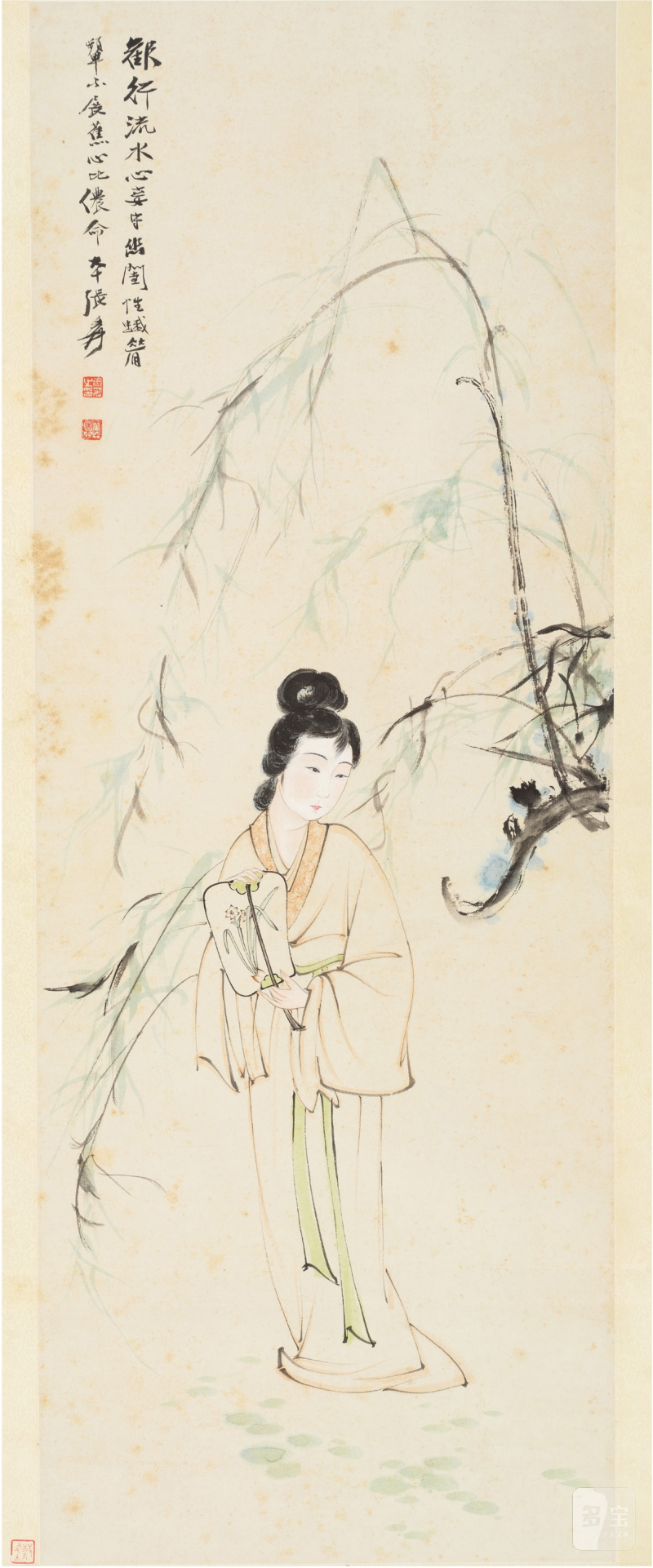 张大千（1899～1983）仕女图 - 图1